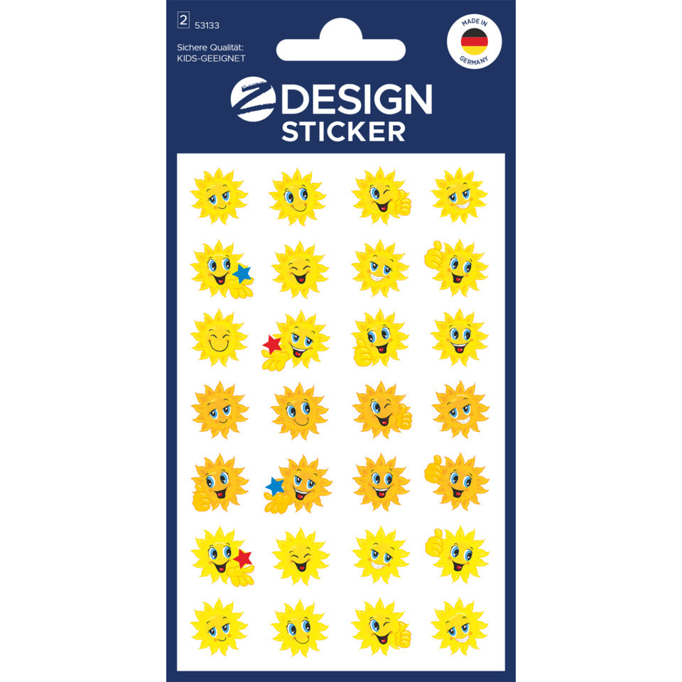 Sticker Belohnung Sonne, 56 Stück AVERY ZWECKFORM 53133