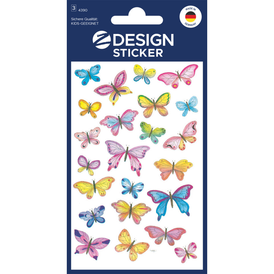 Schmucketikett Schmetterling, 69 Stück AVERY ZWECKFORM 4390