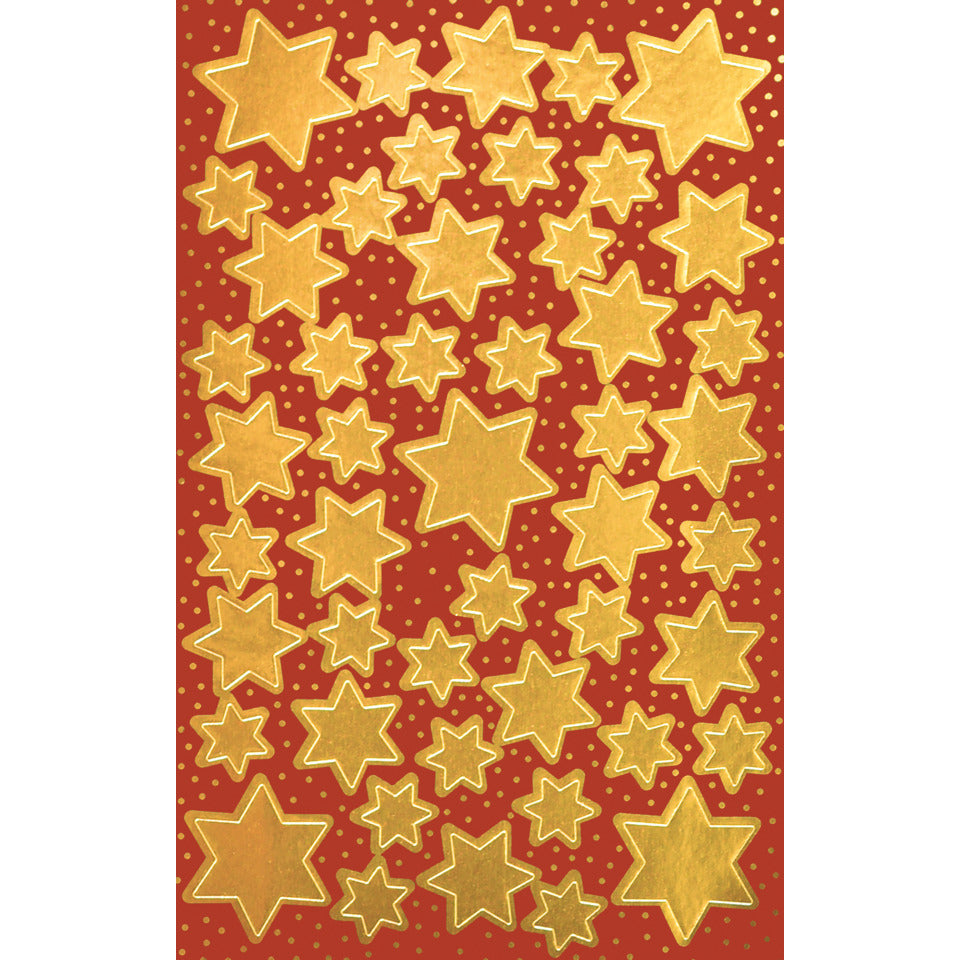 Weihnachtssticker Sterne, 96 Stück, gold AVERY ZWECKFORM 52806 ZWECKFORM 52806 gold sort.