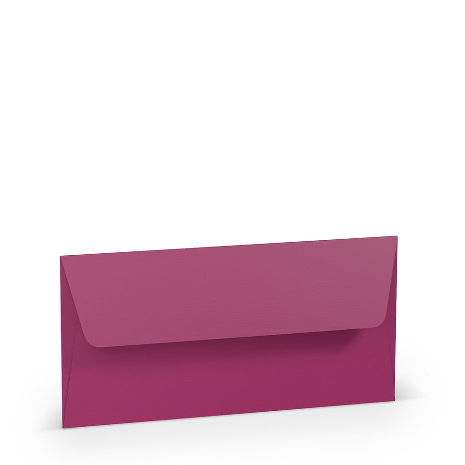 Briefumschlag Paperado, DIN lang, 100g/m², SF, nassklebend, amarena RÖSSLER 16400246 RÖSSLER 16400246  110x220 mm gerippt