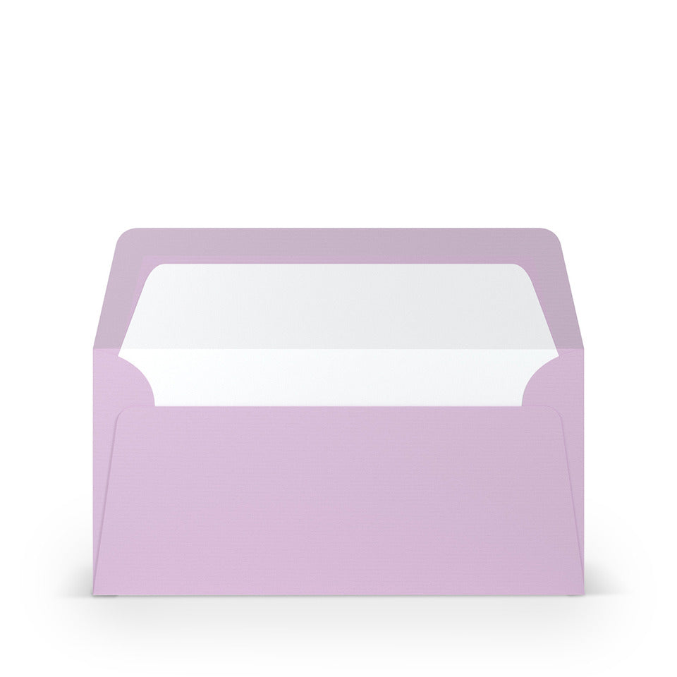 Briefumschlag Paperado, DIN lang, 100g/m², SF, 
nassklebend, orchidee RÖSSLER 16400245 RÖSSLER 16400245   110x220 mm gerippt