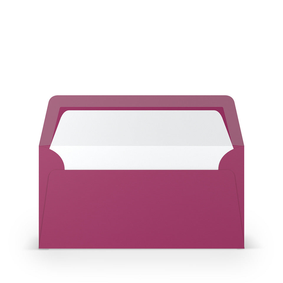 Briefumschlag Paperado, DIN lang, 100g/m², SF, nassklebend, amarena RÖSSLER 16400246 RÖSSLER 16400246  110x220 mm gerippt