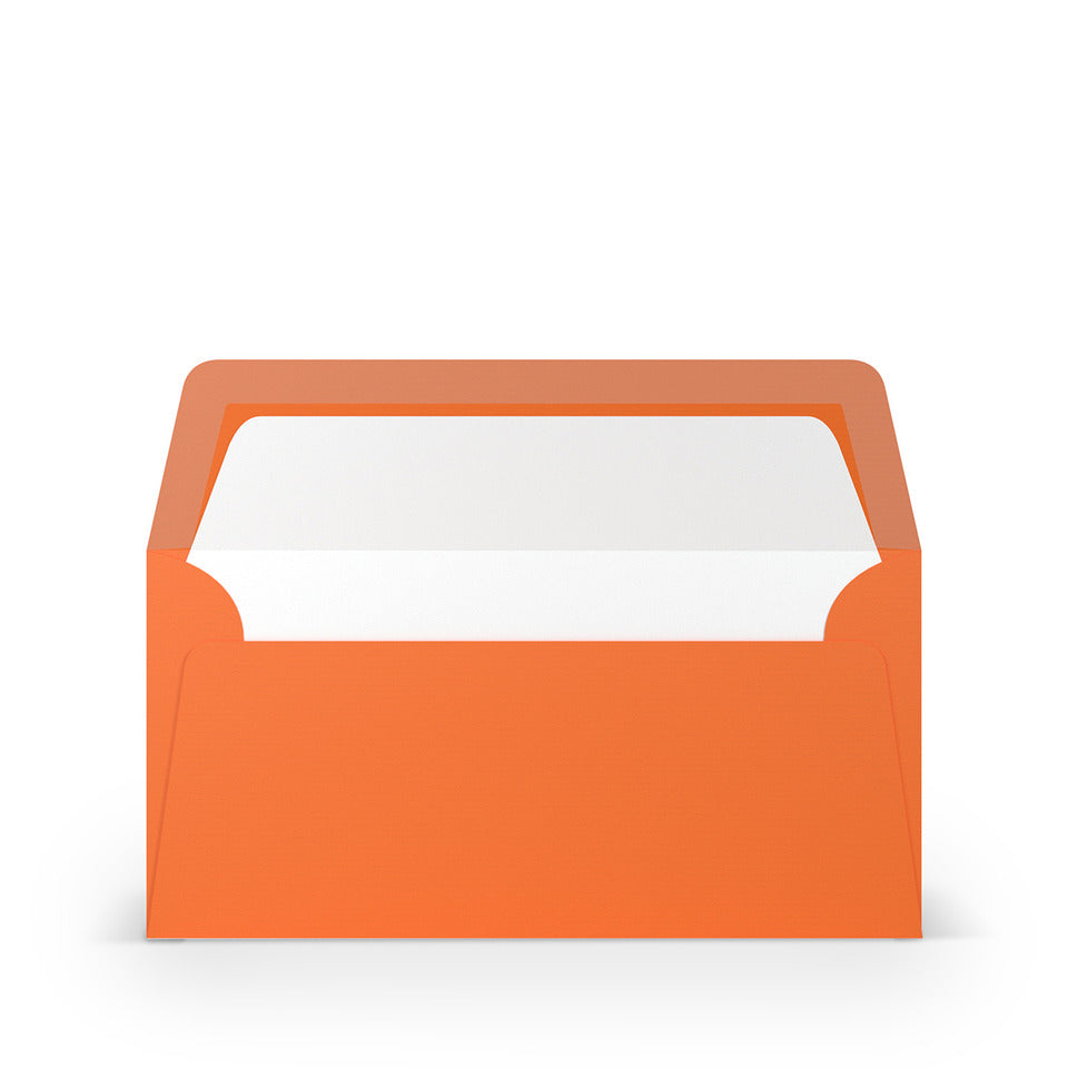 Briefumschlag Paperado, DIN lang, 100g/m², SF, nassklebend, orange RÖSSLER 16400221 RÖSSLER 16400221   110x220mm gerippt