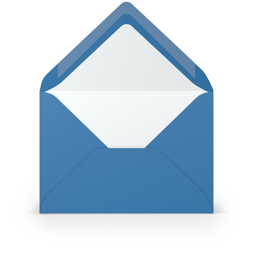Briefumschlag Paperado, C6, 100g/m², SF, nassklebend, stahlblau RÖSSLER 16400596 RÖSSLER 16400596   114x162mm gerippt