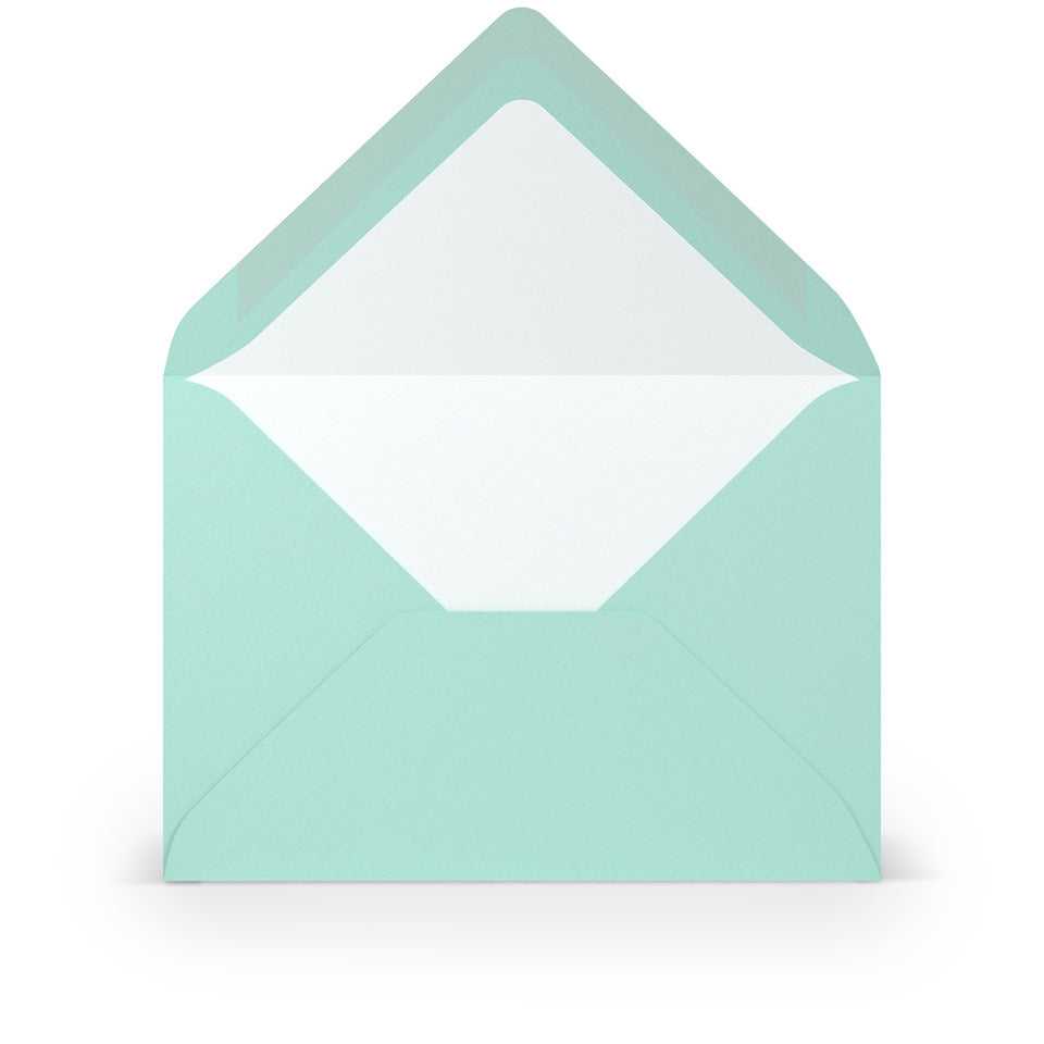 Briefumschlag Paperado, C6, 100g/m², SF, nassklebend, karibik RÖSSLER 164005174 RÖSSLER 164005174  114x162mm gerippt