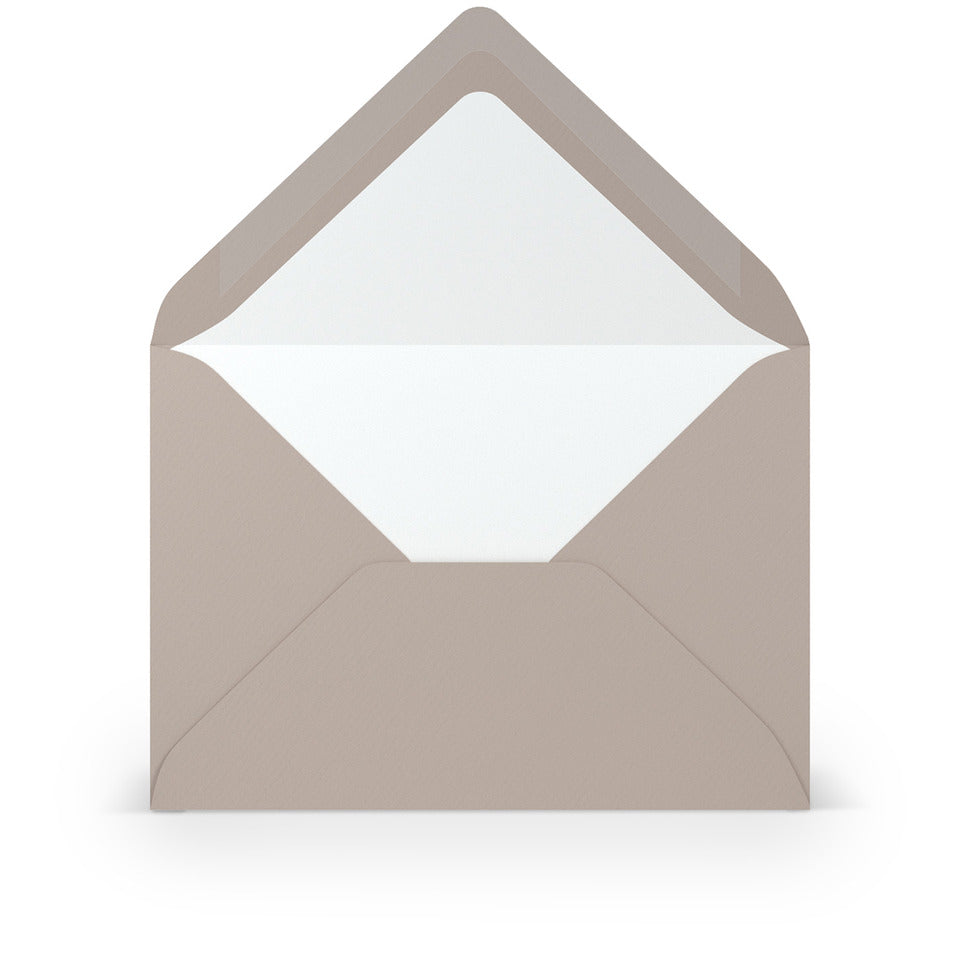 Briefumschlag Paperado, C6, 100g/m², SF, nassklebend, taupe RÖSSLER 16400549 RÖSSLER 16400549 114x162mm gerippt