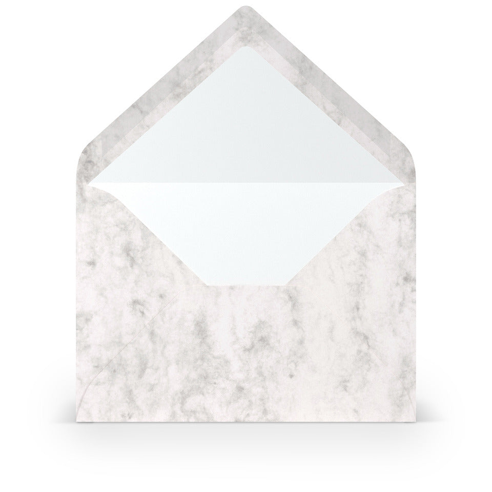 Briefumschlag Paperado, B6, 100g/m², SF, nassklebend, grau marmora RÖSSLER 16402014 RÖSSLER 16402014    125x176mm gerippt