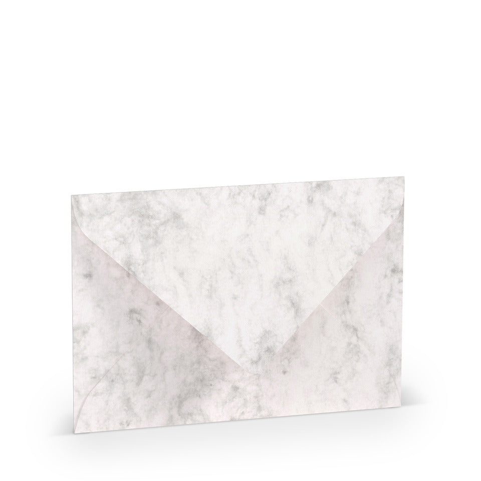 Briefumschlag Paperado, B6, 100g/m², SF, nassklebend, grau marmora RÖSSLER 16402014 RÖSSLER 16402014    125x176mm gerippt