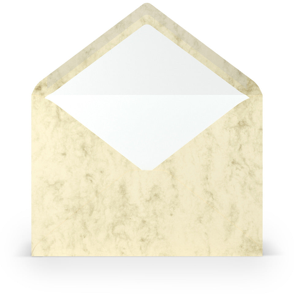 Briefumschlag Paperado, C5, 100g/m², SF, nassklebend, chamois marmora RÖSSLER 16401106 RÖSSLER 16401106  157x225mm gerippt