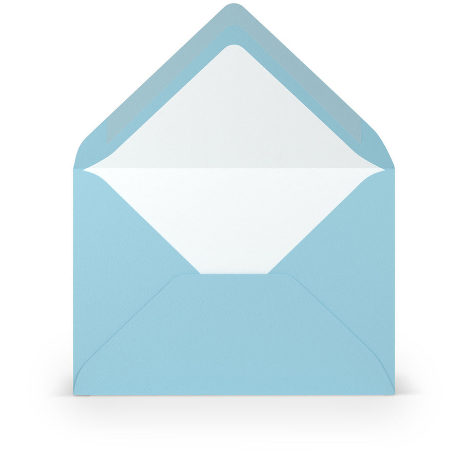 Briefumschlag Paperado, C6, 100g/m², SF, nassklebend, aqua RÖSSLER 164005124 RÖSSLER 164005124    114x162mm gerippt