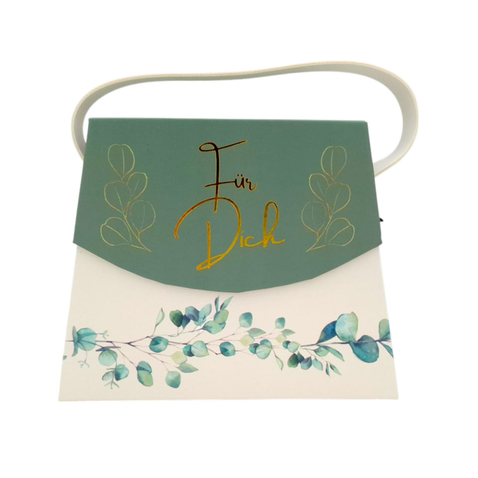 Geschenkbox-Tasche Eukalyptus, 16,5 x 12 x 6,5 cm HERGO 5832 HERGO 5832 16,5x12x6c