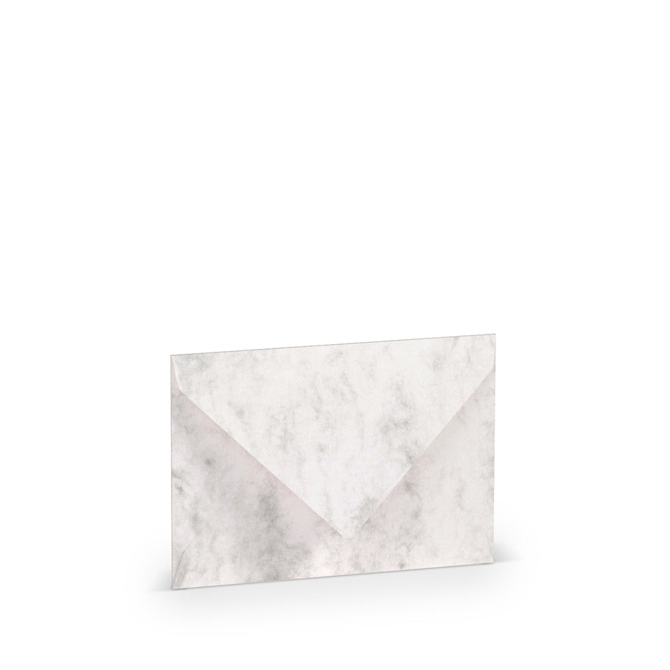 Briefumschlag Paperado, C7, 100g/m², SF, nassklebend, grau marmora RÖSSLER 16400714 RÖSSLER 16400714    81x114mm gerippt