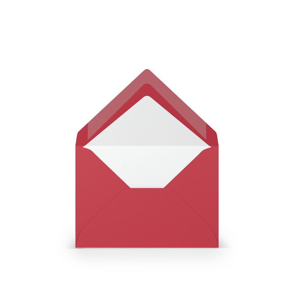 Briefumschlag Paperado, C7, 100g/m², SF, nassklebend, rot RÖSSLER 16400736 RÖSSLER 16400736    81x114mm gerippt