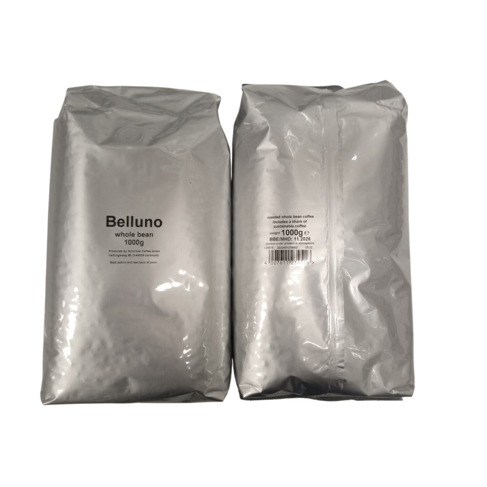 Röstkaffee ganze Bohne, 1000 g BELLUNO 2223451 BELLUNO 2223451  1000g
