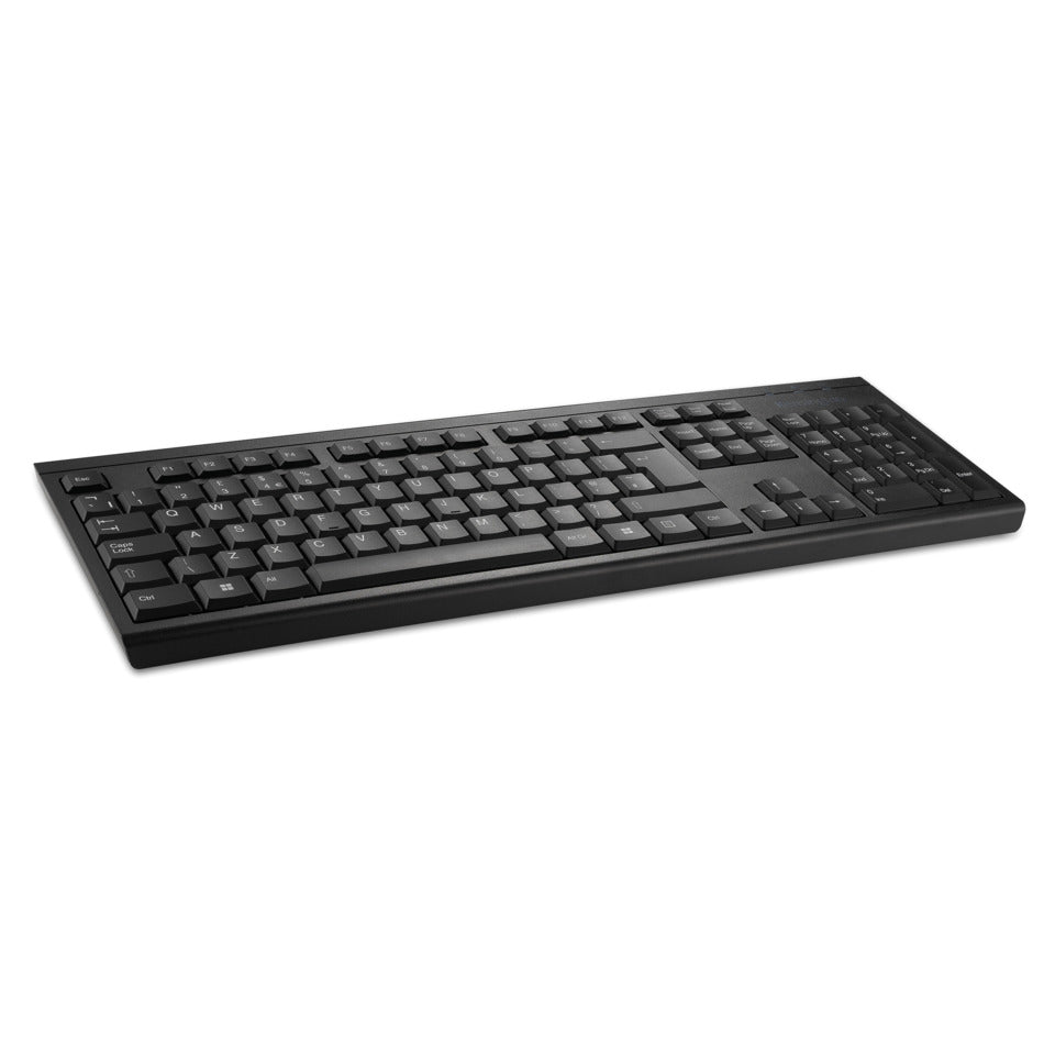 Kabellose Tastatur KB150 EQ, mit Membran gegen verschüttete Flüssigkeiten, schwarz KENSINGTON K75561DE KENSINGTON K75561DE / KB150 EQ