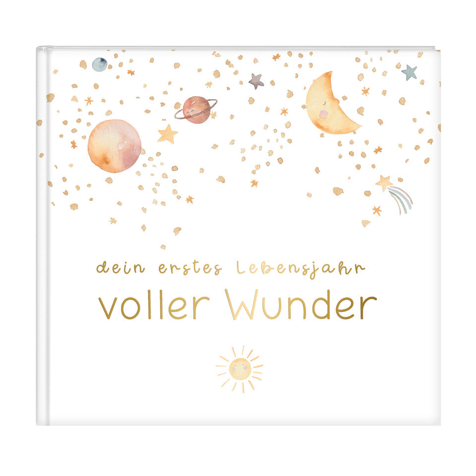 Babytagebuch voller Wunder - Weltraum 24,5 x 22,5 cm, weiß GOLDBUCH 50 498 GOLDBUCH 50 498 24,5x22,5cm