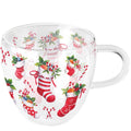 Weihnachts-Teeglas Weihnachtsstrümpfe, 0,2l AMBIENTE 34420200