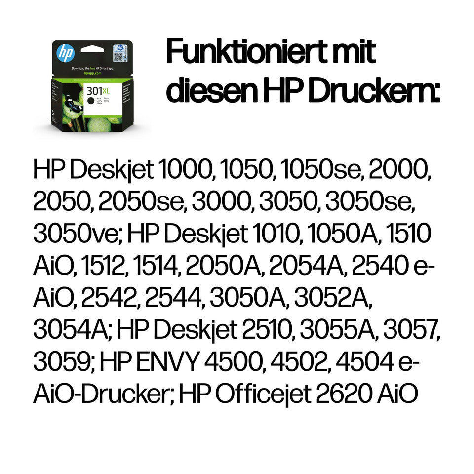 Inkjetpatrone Nr. 301XL schwarz HP CH563EE