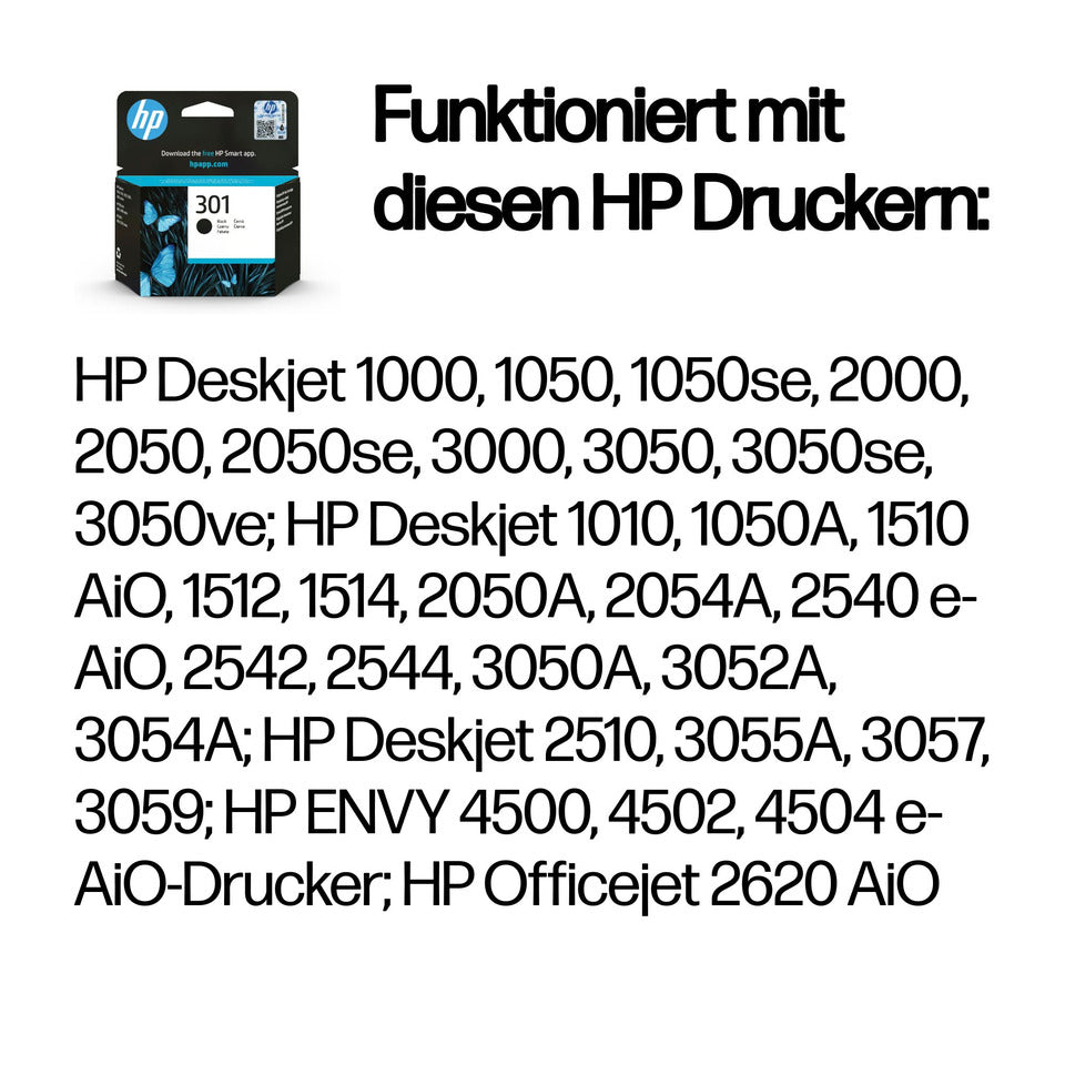 Inkjetpatrone Nr. 301 schwarz   3ml HP CH561EE HP CH561EE 3ml
