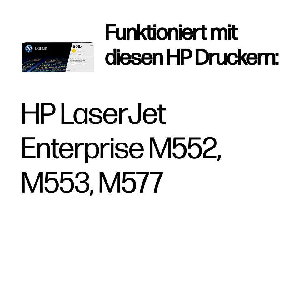 Lasertoner Nr. 508A, 5.000 Seiten, yellow HP CF362A