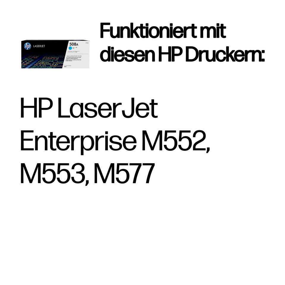 Lasertoner Nr. 508A, 5.000 Seiten, cyan HP CF361A