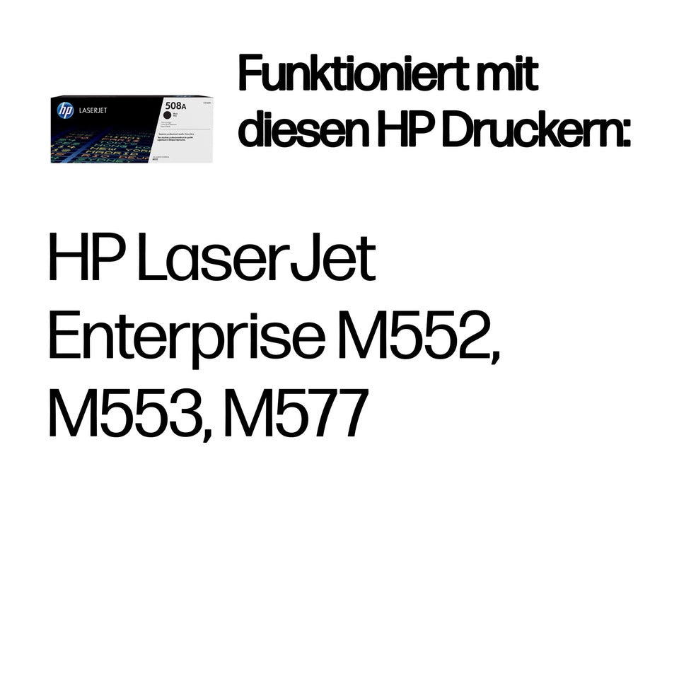 Lasertoner Nr. 508A, 6.000 Seiten, schwarz HP CF360A