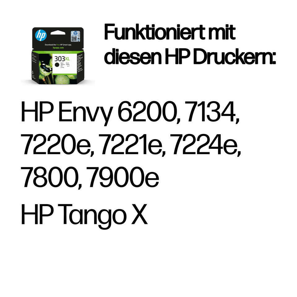 Inkjetpatrone Nr.303XL, 600 Seiten, schwarz HP T6N04AE