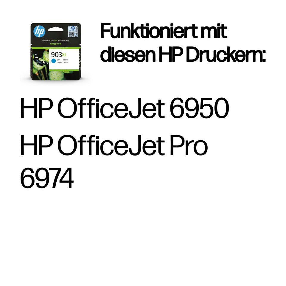 Inkjetpatrone Nr.903XL, 750 Seiten, cyan HP T6M03AE