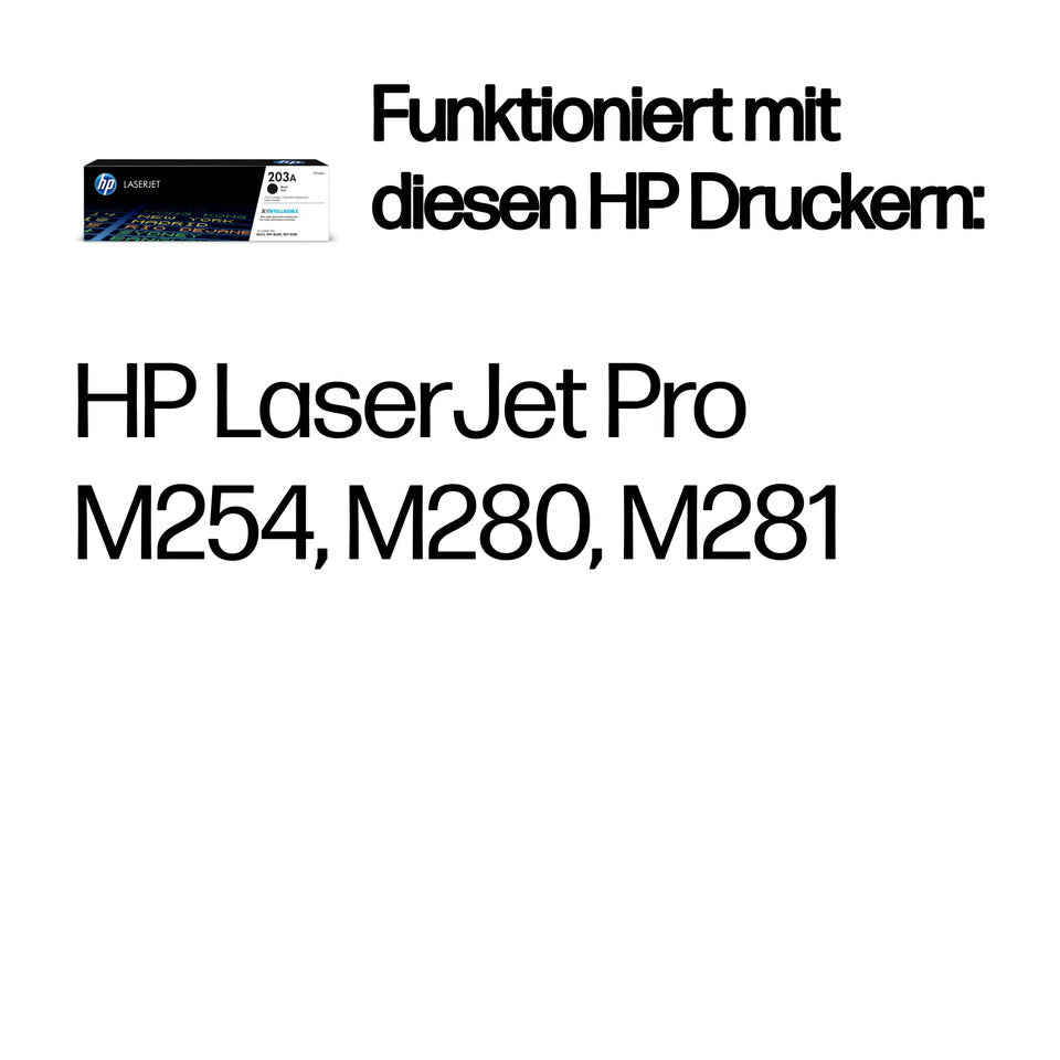 Lasertoner Nr. 203A, 1.400 Seiten, schwarz HP CF540A
