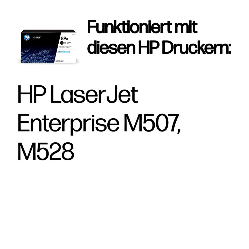 Lasertoner Nr. 89A, 3.000 Seiten, schwarz HP CF289A