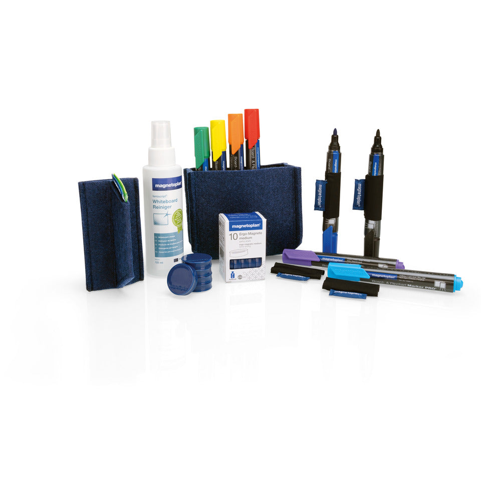 Whiteboard Zubehör Essentials Kit, 25 Teile, blau MAGNETOPLAN 1230914 MAGNETOPLAN 1230914 25 Teile