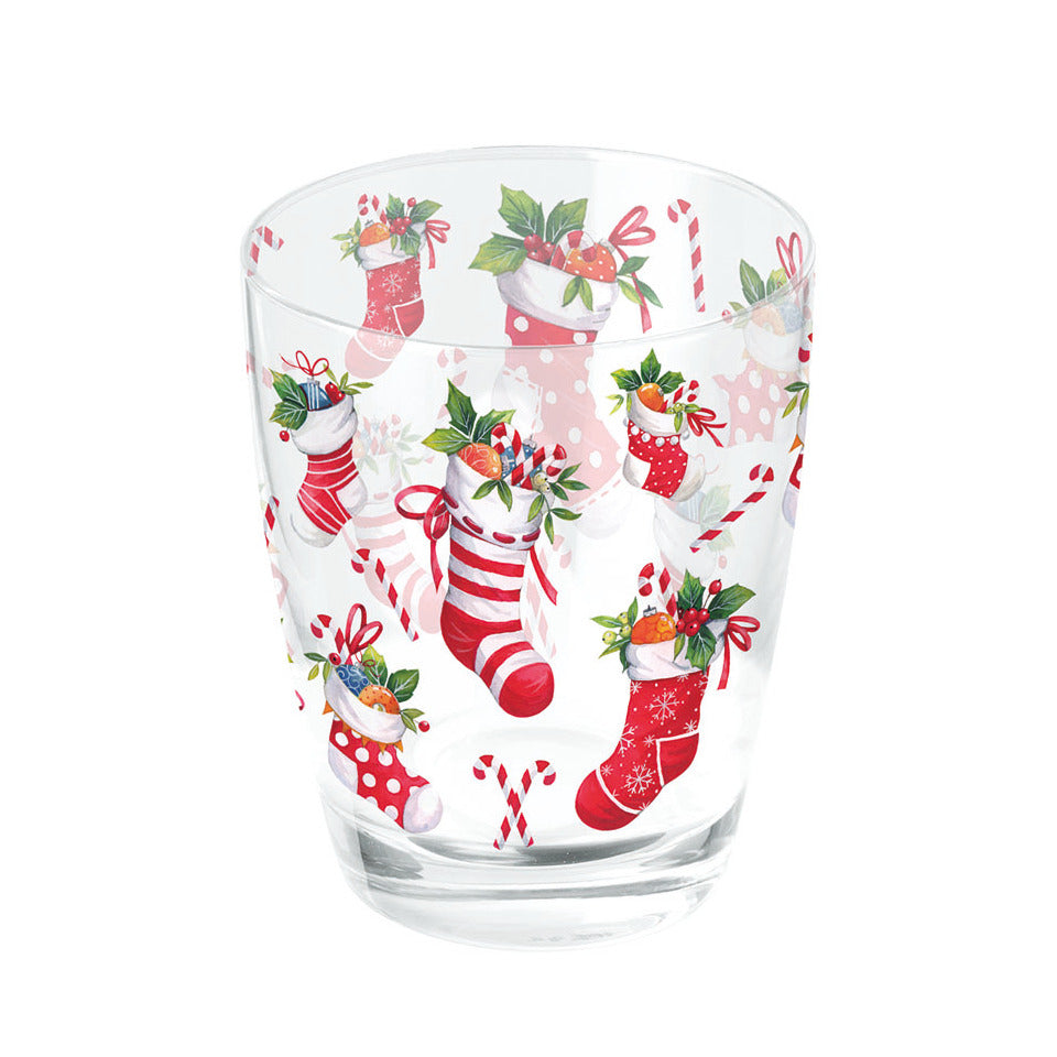 Weihnachts-Wasserglas Weihnachtsstrümpfe, 0,25l AMBIENTE 34320200