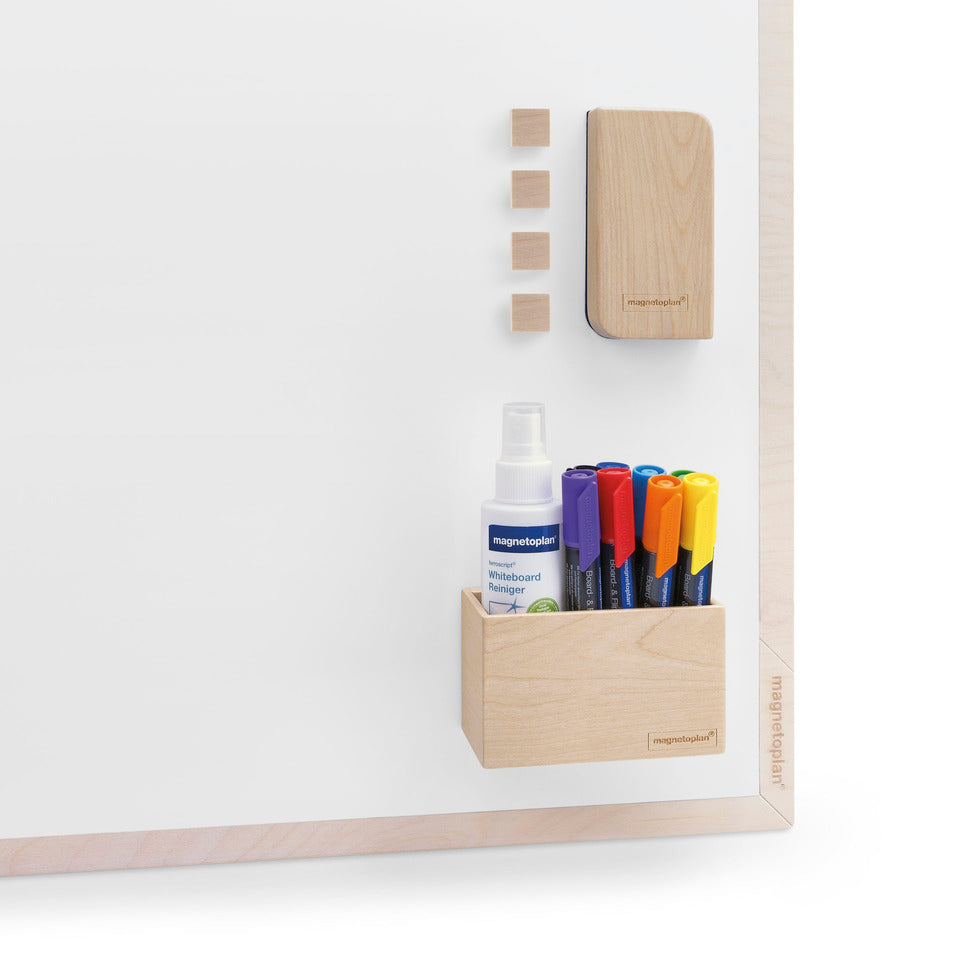 Whiteboard Starter Essentials Kit Wood MAGNETOPLAN 12314 MAGNETOPLAN 12314 Holzfarben