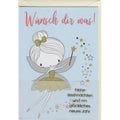 Weihnachtsbillett Fee mit Glitter und Pergamentpapier   Doppeltext  22-F061 22-F061   Bild