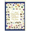 Weihnachtsbillett Kugeln und Rentiere   Doppeltext  22-R210 22-R210   Bild