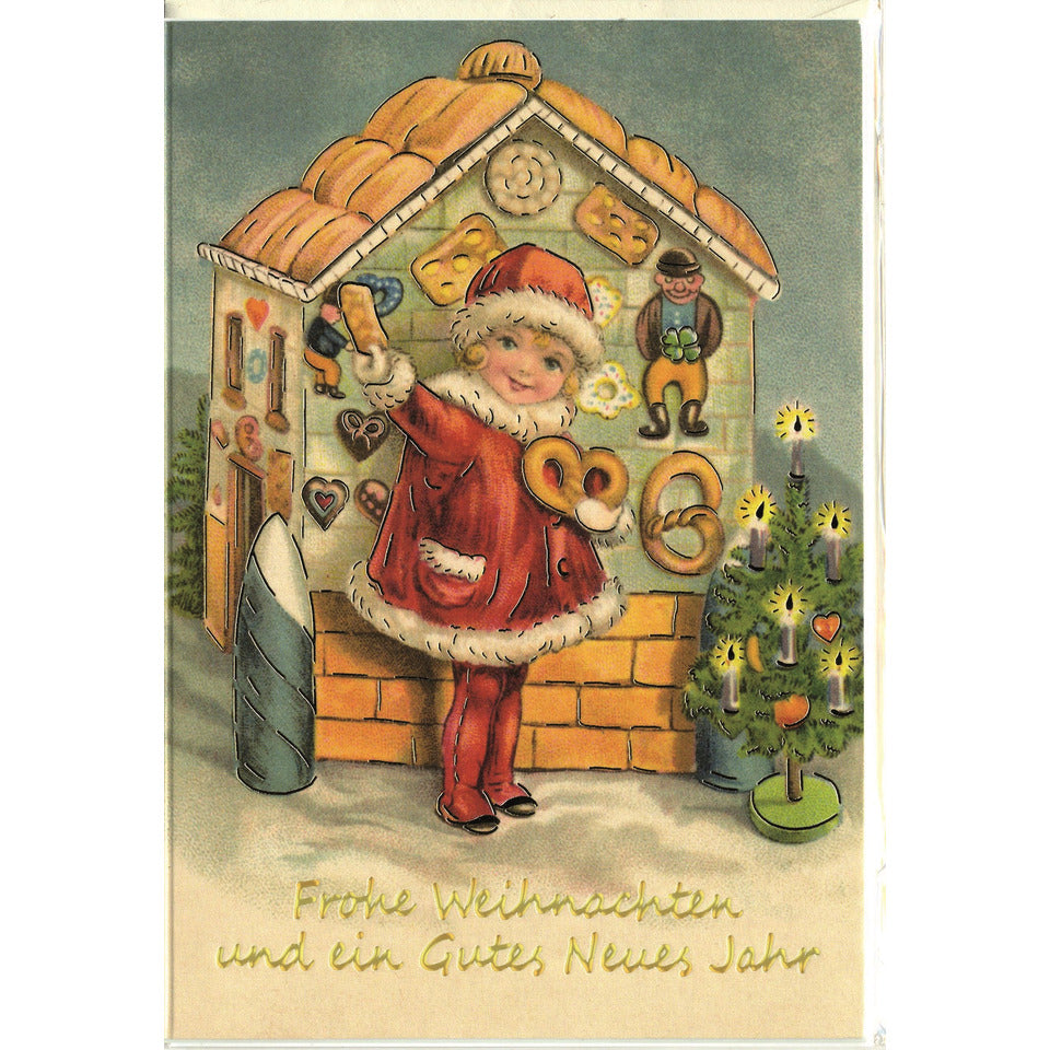 Weihnachtsbillett geprägt Frohe Weihnachten und ein Gutes Neues Jahr   Doppeltext  22-LB232 22-LB232   Bild