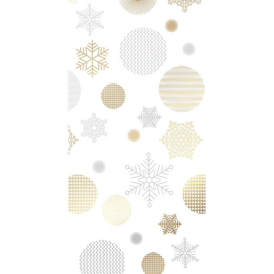 Weihnachtsgeldscheinbillett GOLDENE SCHNEEFLOCKEN DIN Lang  23-1611 23-1611   Bild