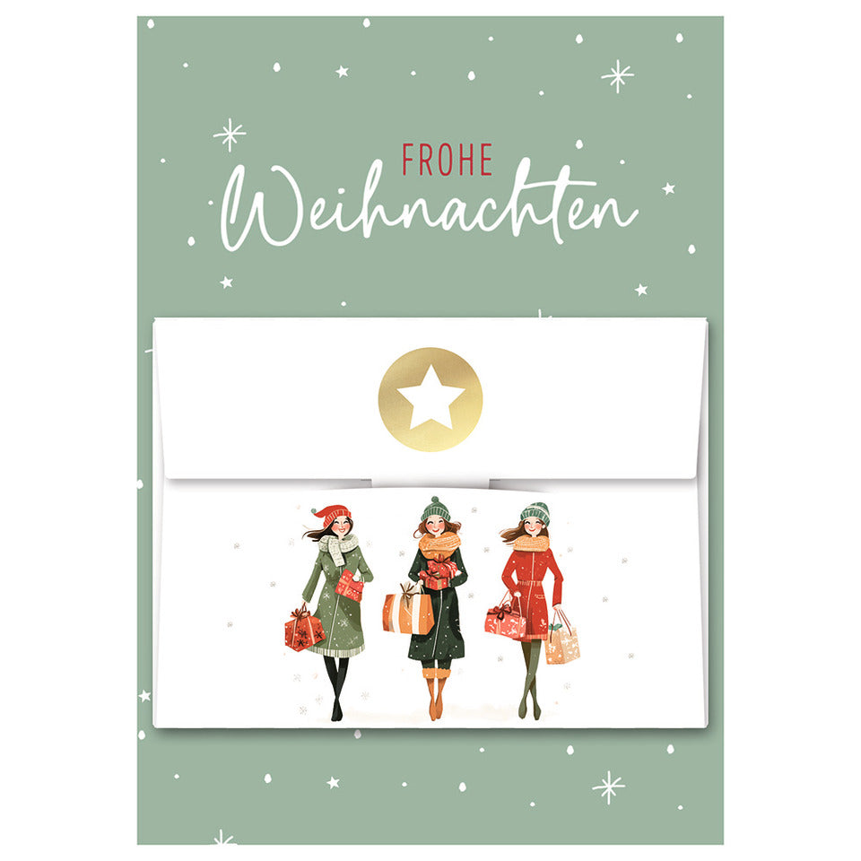 Weihnachtsgeldscheinbillett Motiv Frauen mit Geschenken  23-1549 23-1549   Bild
