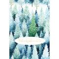 Weihnachtsbillett geprägtes Motiv Bäume und Weihnachtsbaum  22-1620 22-1620   Bild