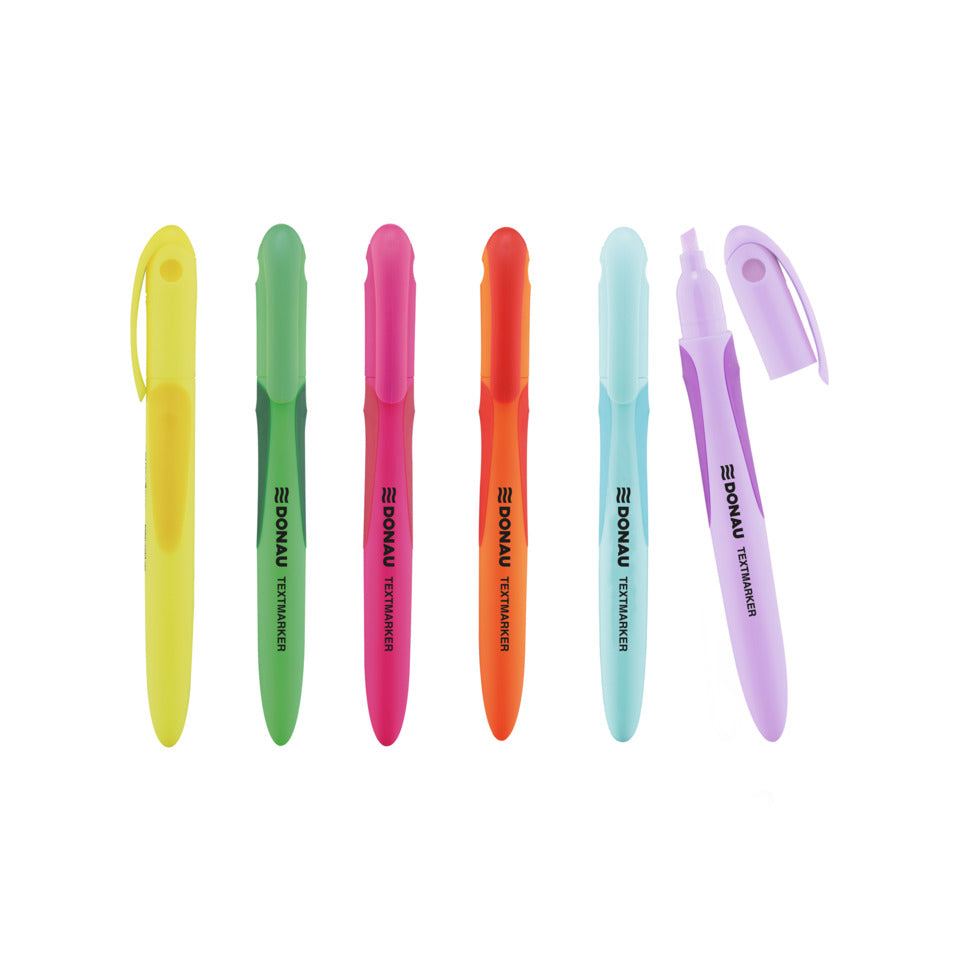 Textmarkeretui 6 ST Neon & Pastell sortiert DONAU 5140012-99