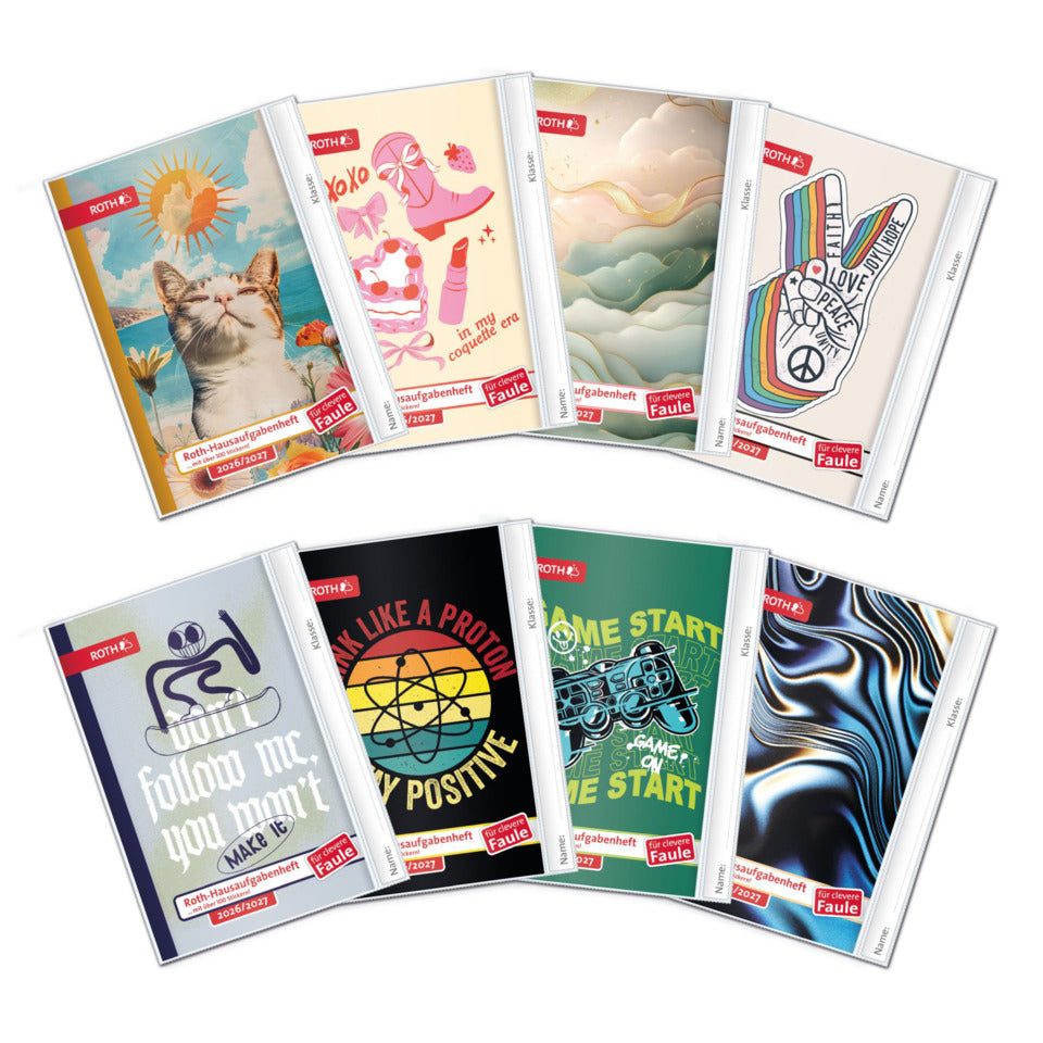 Hausaufgabenheft Superteens 2026/2027, A5, 1W/2S ROTH 88619 ROTH 88619 Superteens 1W/2S