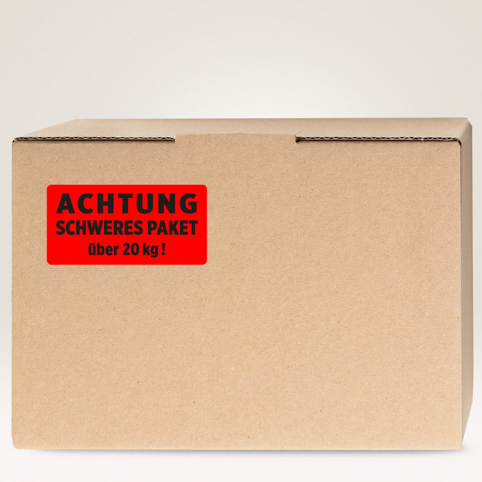 Hinweisetiketten "Schweres Paket +20 kg", 100 x 50 mm, 20 Stück AVERY ZWECKFORM 7255 AVERY ZWECKFORM 7255 100x50mm