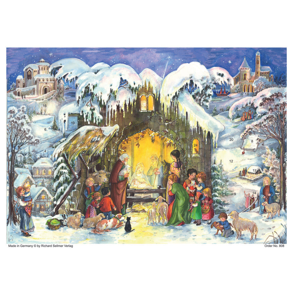 Adventskalender, A4 quer, sortiert  800Quer