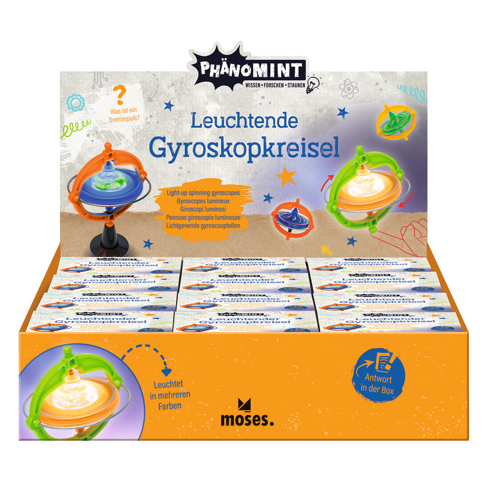 Gyroskopkreisel PhänoMINT leuchtend MOSES 30363 MOSES. 30363