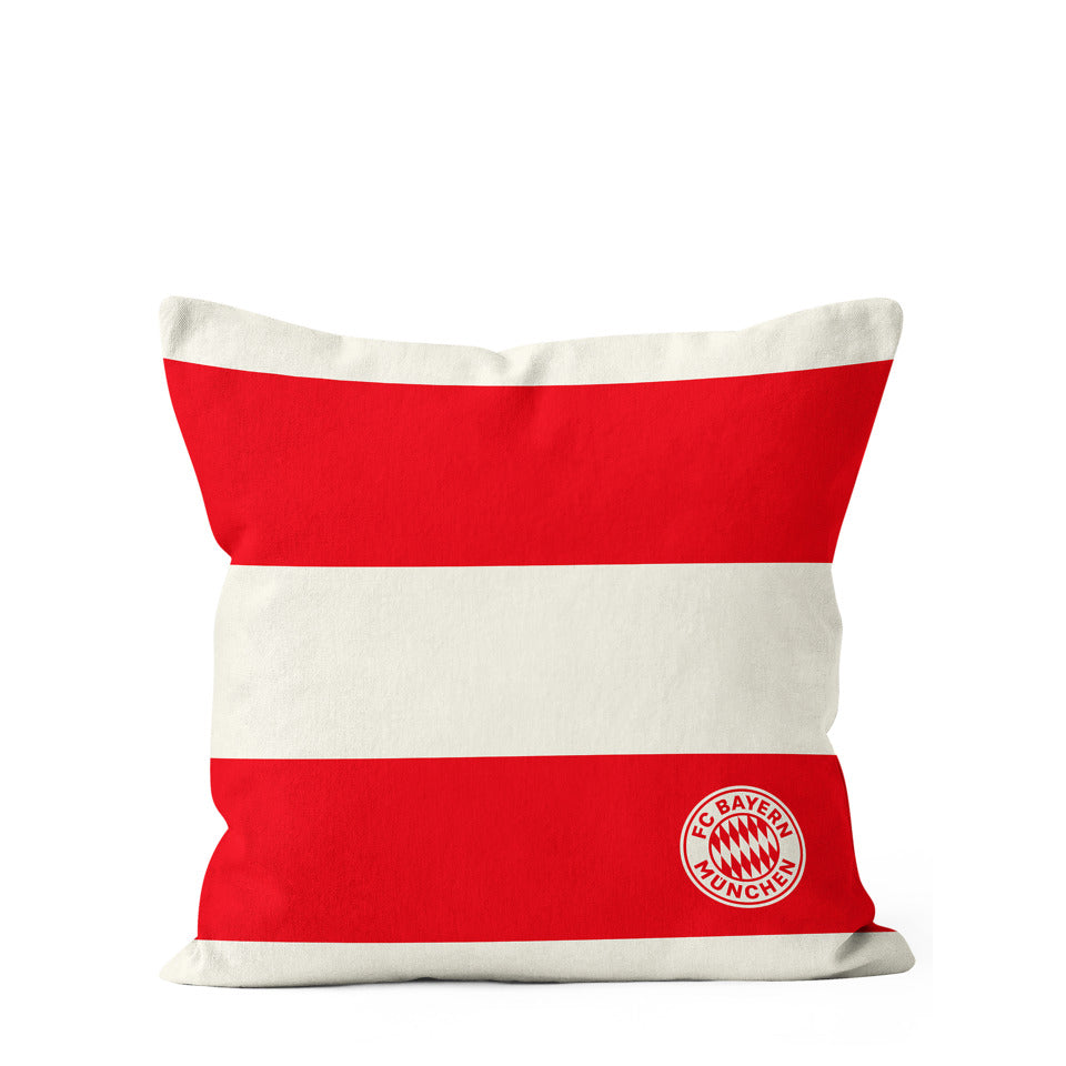 Kissen Stripes, 40 x 40 cm, rot/weiß FC BAYERN 35283 FCBAYERN 35283