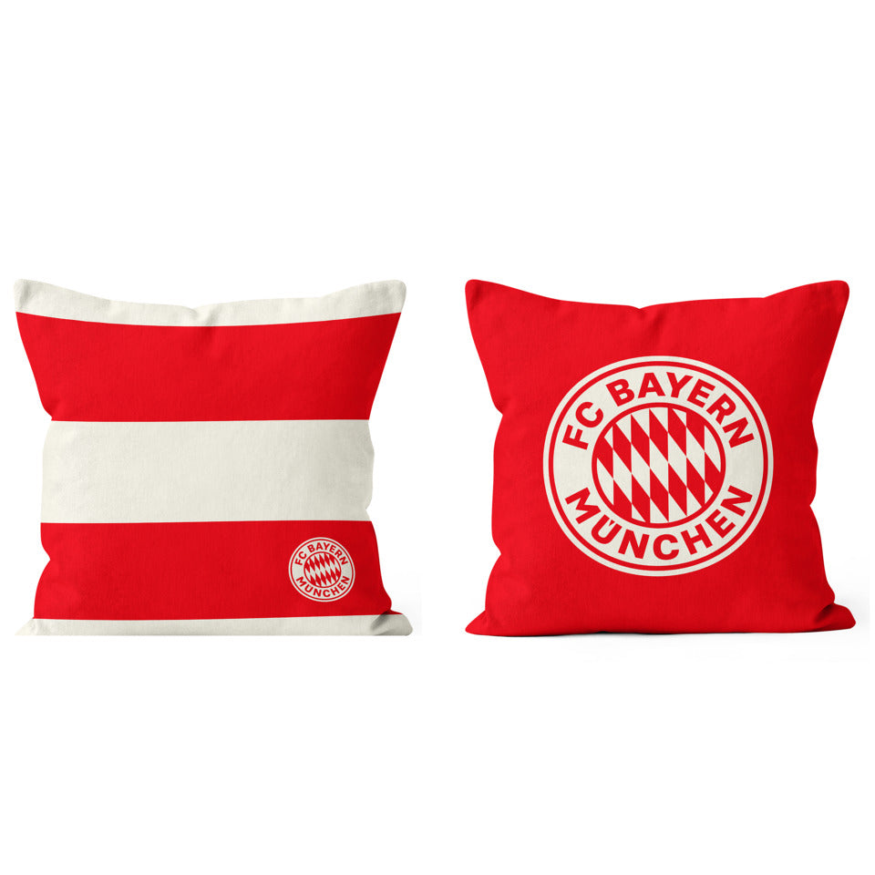 Kissen Stripes, 40 x 40 cm, rot/weiß FC BAYERN 35283 FCBAYERN 35283