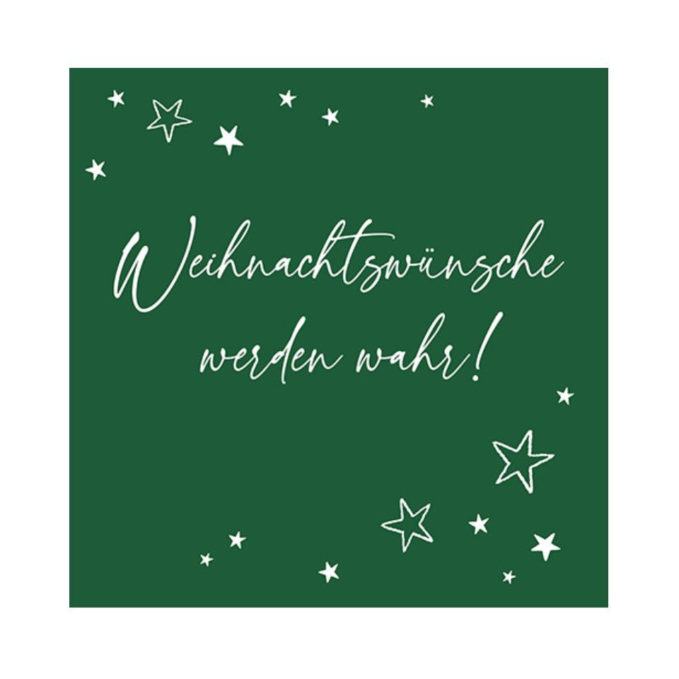 Weihnachts-Zelltuchserviette Weihnachtsfreude tanne, 33 x 33 cm, 3-lagig ATELIER 1111-25518 ATELIER 1111-25518  3lag