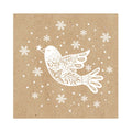 Weihnachts-Zelltuchserviette Winter Dove, 33 x 33 cm, 3-lagig ATELIER 1111-25513 ATELIER 1111-25513  3lag