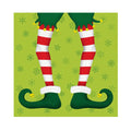 Weihnachtes-Zelltuchserviette Jack the Elf, 33 x 33 cm, 3-lagig, 20 Stück ATELIER 1111-25500 ATELIER 1111-25500  3lag