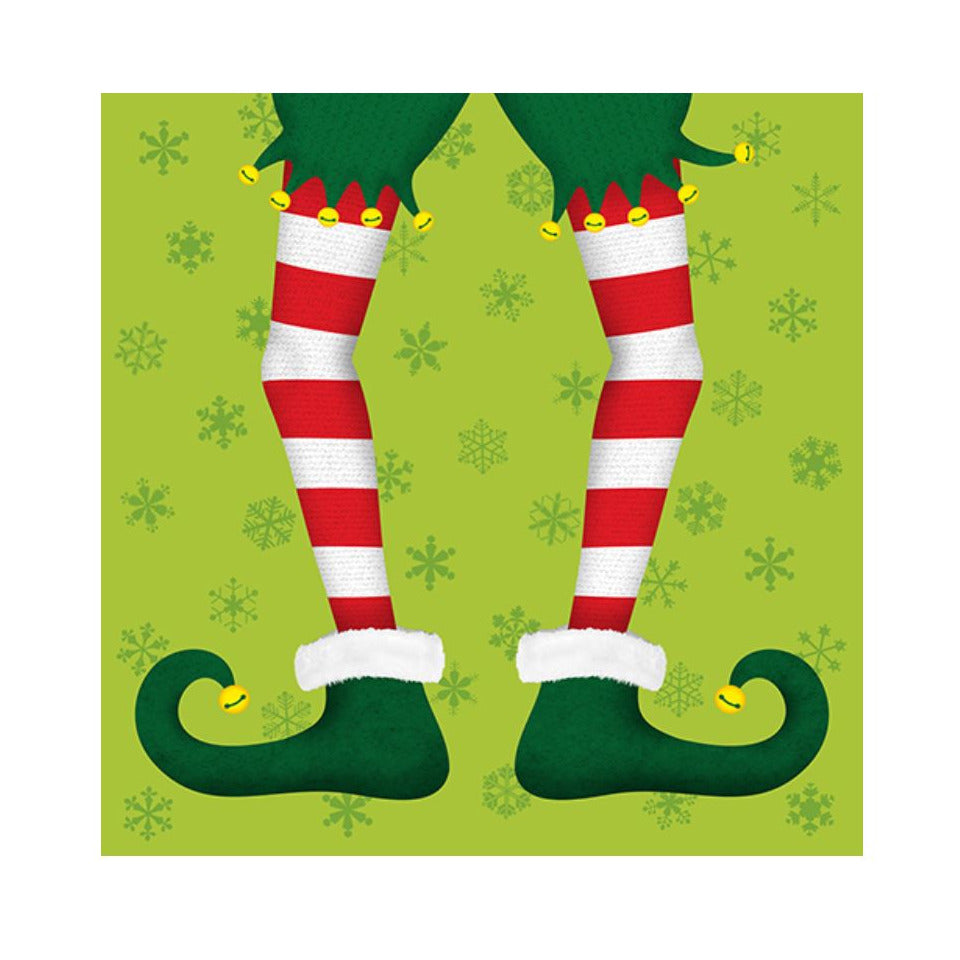 Weihnachtes-Zelltuchserviette Jack the Elf, 33 x 33 cm, 3-lagig, 20 Stück ATELIER 1111-25500 ATELIER 1111-25500  3lag